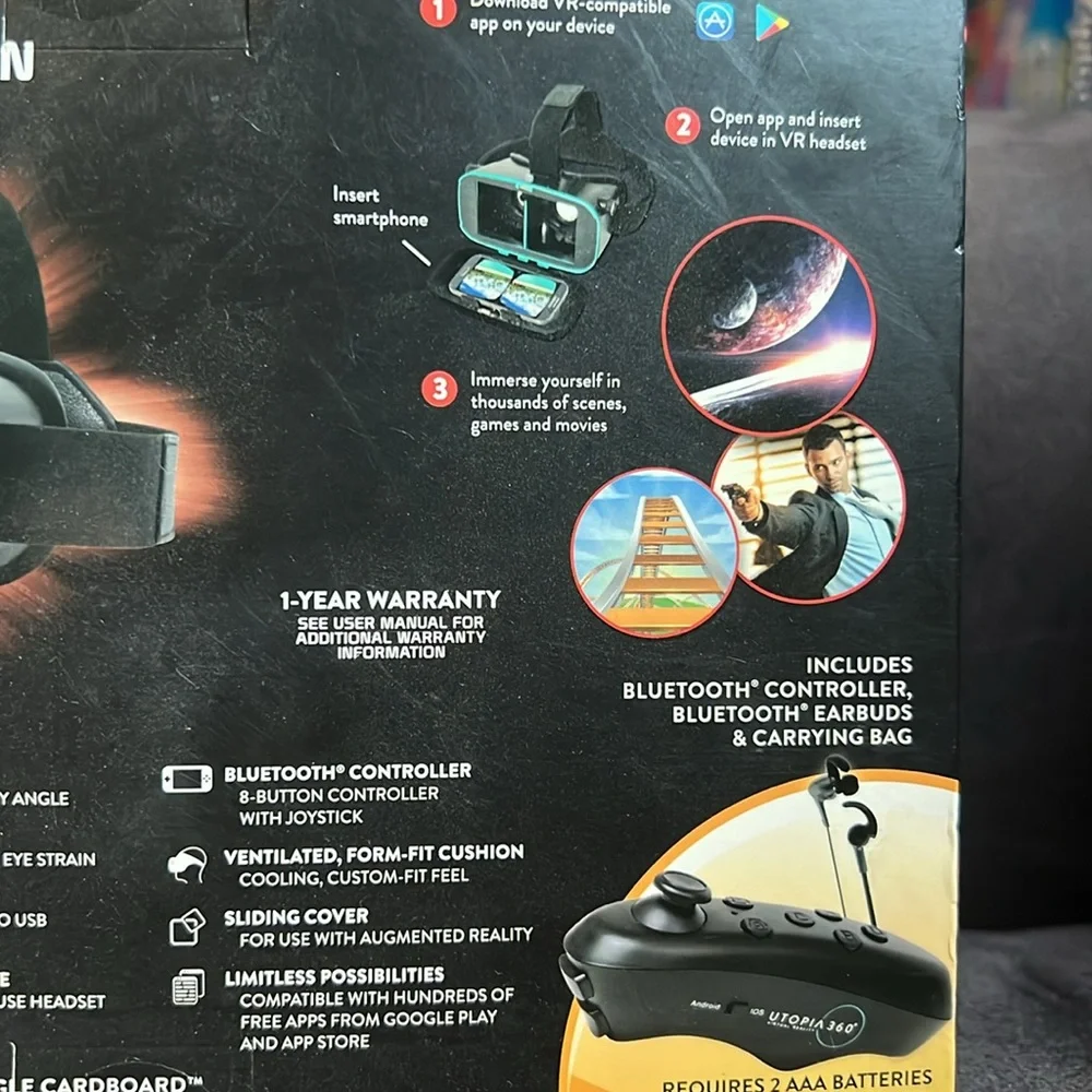 Utopia 360 Virtual Reality 3D headset